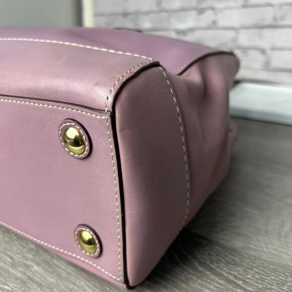 Vintage Y2k Coach Madeline Lilac Handbag Shoulder Bag 2482 - Picture 4 of 6